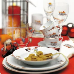 PORSGRUNDS PORSELÆNSFABRIK Porsgrunds Porselænsfabrik Nisseservise Kopp & Skål 15cl