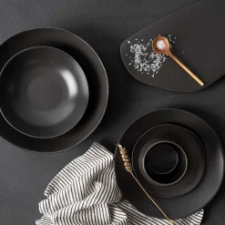 PORSGRUNDS PORSELÆNSFABRIK Porsgrunds Porselænsfabrik Natur Tallerken 26cm Matt Sort