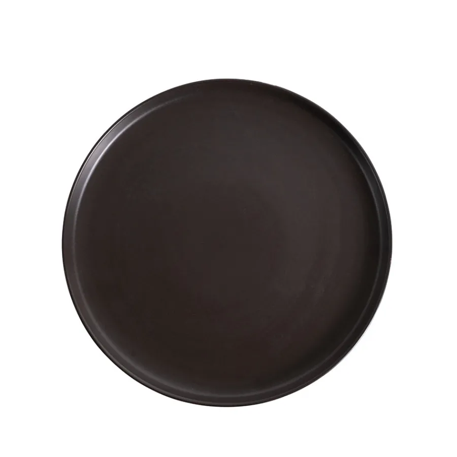 PORSGRUNDS PORSELÆNSFABRIK Porsgrunds Porselænsfabrik Natur Tallerken m/Kant 25cm Matt Sort