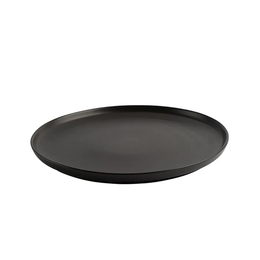 PORSGRUNDS PORSELÆNSFABRIK Porsgrunds Porselænsfabrik Natur Tallerken m/Kant 25cm Matt Sort