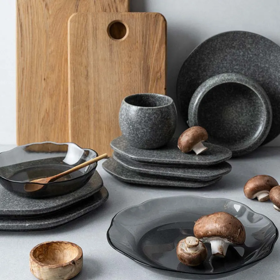 PORSGRUNDS PORSELÆNSFABRIK Porsgrunds Porselænsfabrik Natur Asjett 24cm Mørk Granitt