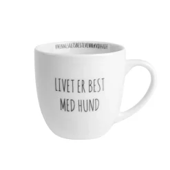 PORSGRUNDS PORSELÆNSFABRIK Porsgrunds Porselænsfabrik Hashtag Krus 38 cl Livet Er Best Med Hund