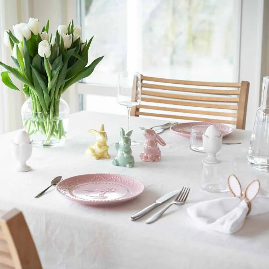 SEASONS Påskeharer 3pk i Pastellfarger