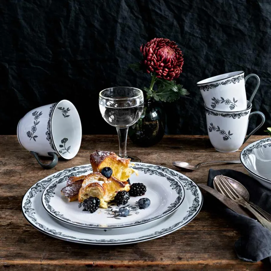 RÖRSTRAND Rørstrand Ostindia Svart Tallerken 21cm