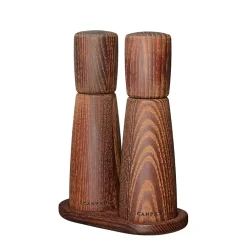 SCANPAN Salt & Pepperkvern m/brett Karbonisert Aske 18cm