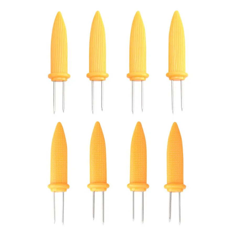 SEASONS BBQ Maisholder Rustfritt Stål m/Plasthåndtak 8pk