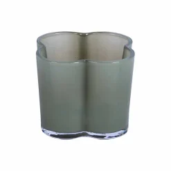 SEASONS Easter Collection Lyslykt Blomst 8x8,5cm Grønn