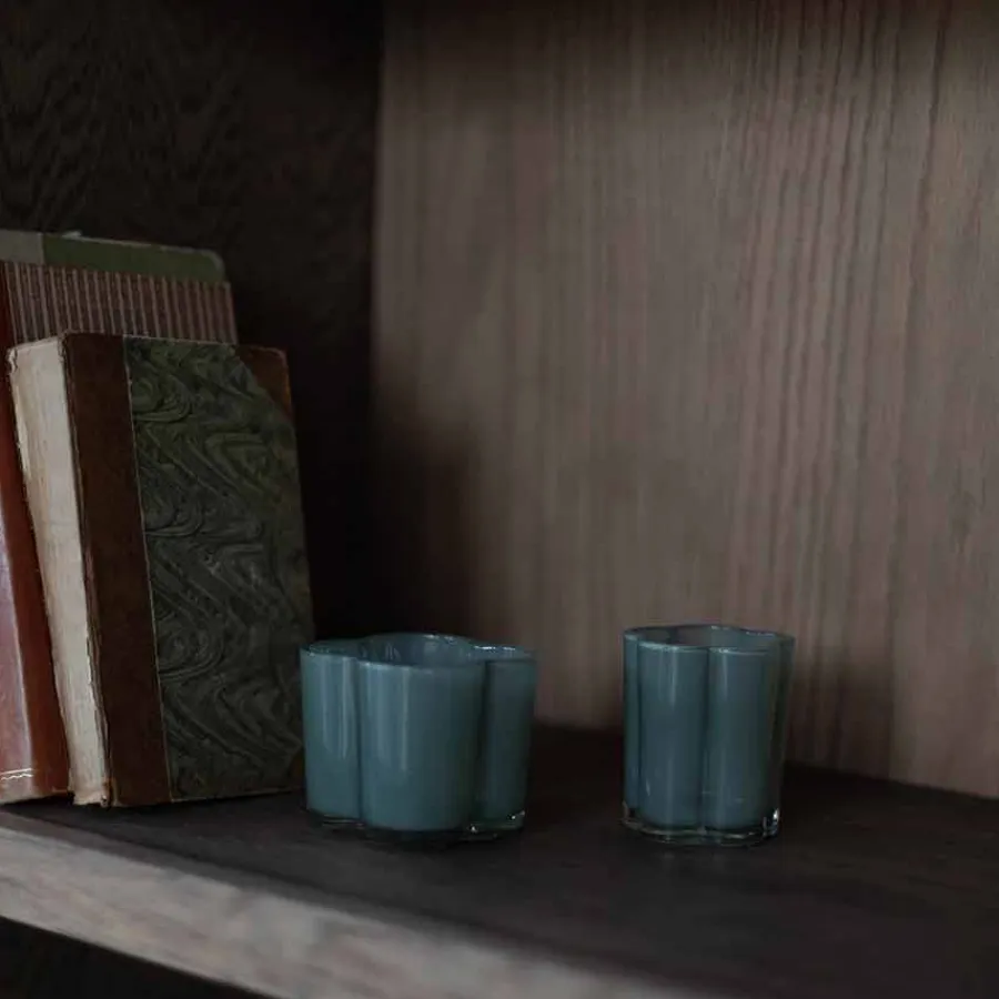 SEASONS Easter Collection Lyslykt Blomst 8x8,5cm Grønn