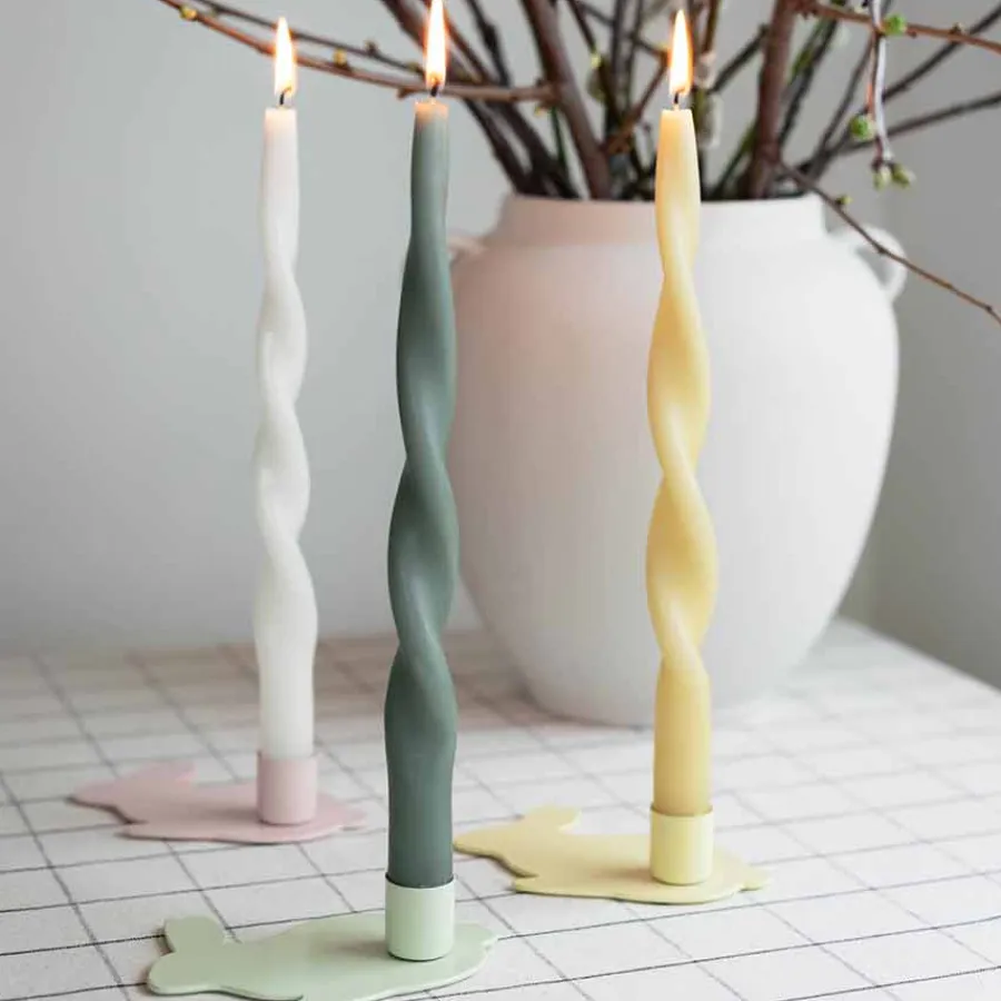 SEASONS Easter Collection Lysestake Hare 12,5cm Gul