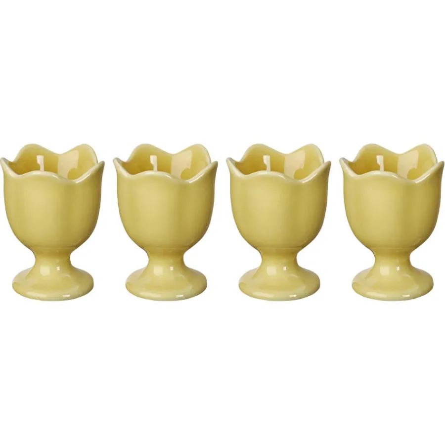 SEASONS Easter Collection Eggeglass 7cm 4pk Gul