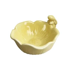 SEASONS Easter Collection Skål m/Blomst og Hare 12,5cm Gul