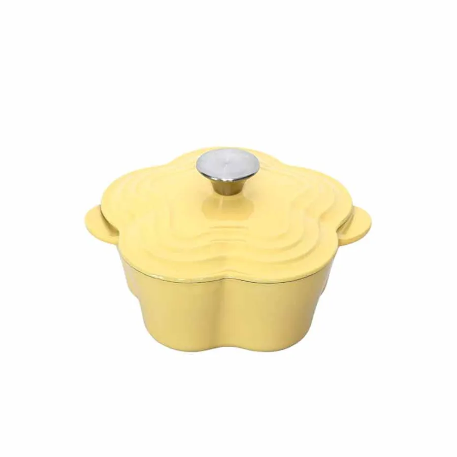 SEASONS Easter Collection Støpejernsgryte Blomst 1.9L 30cm Gul