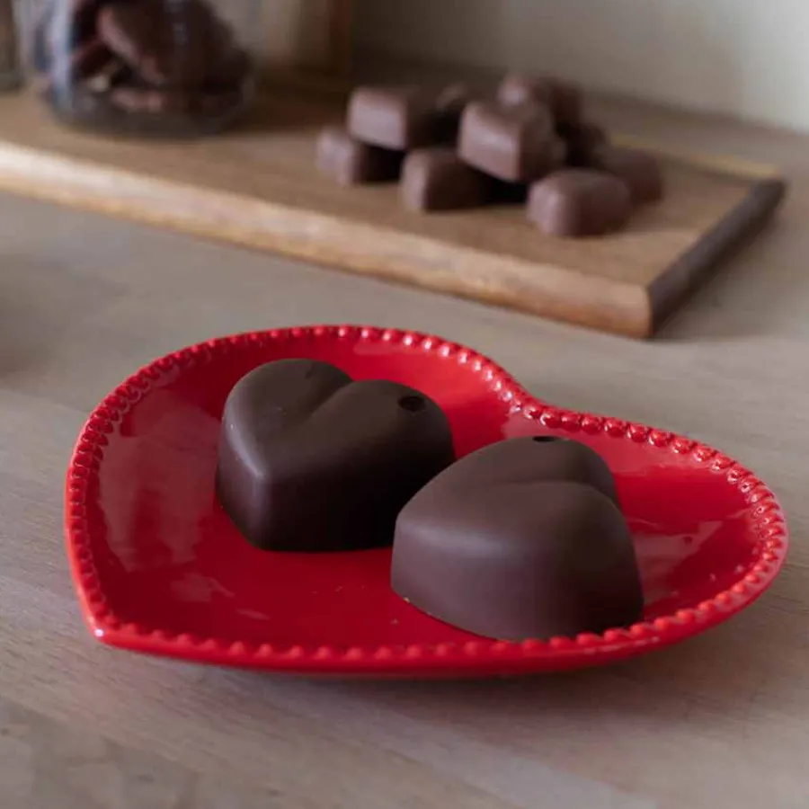 SEASONS Love Collection Hjerteformet Asjett 20cm Rød