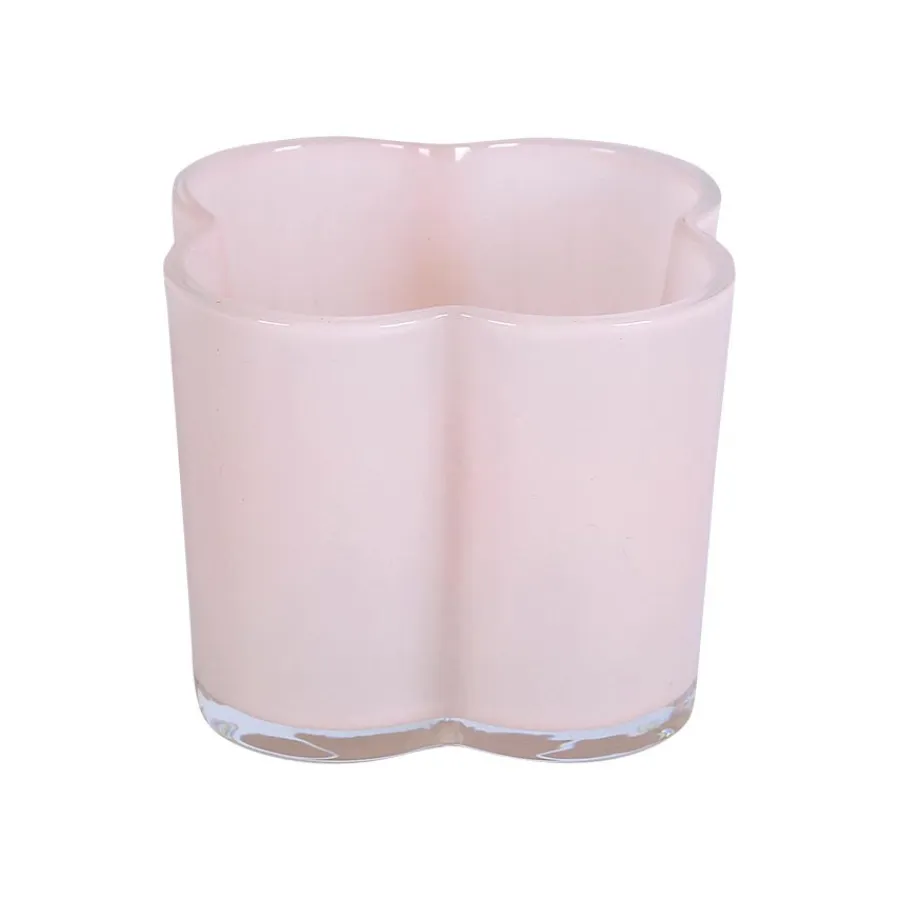 SEASONS Love Collection Lyslykt Blomst 8x8,5cm Rosa