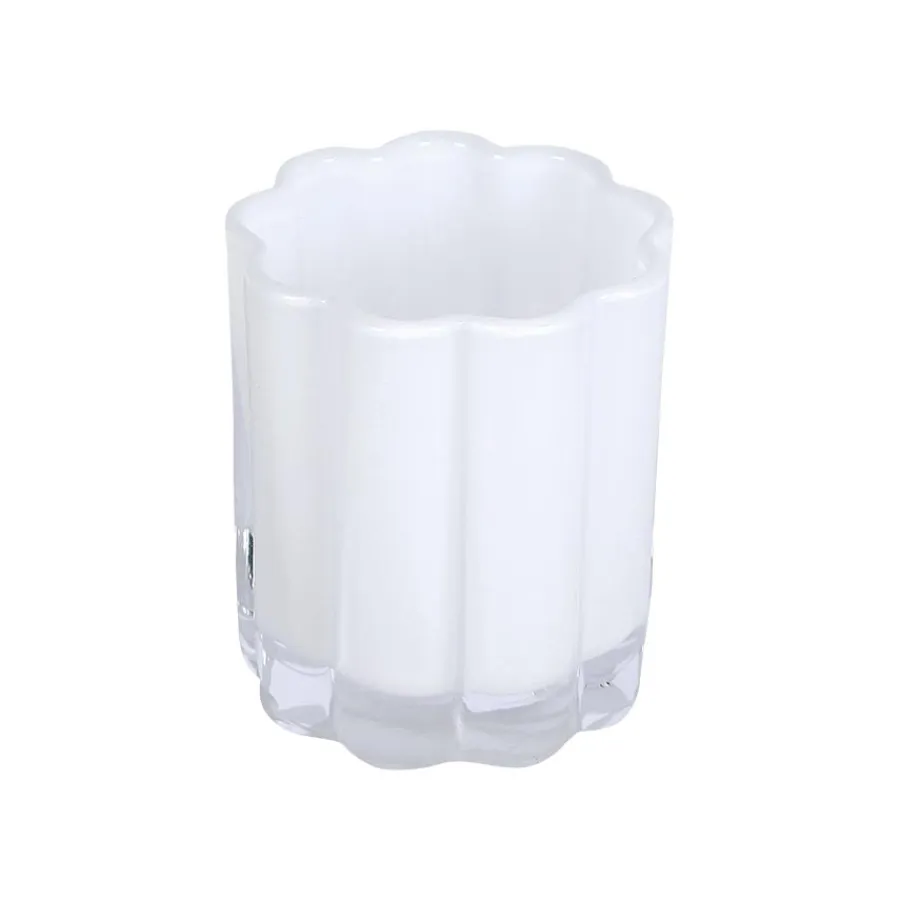 SEASONS Love Collection Lyslykt Blomst 8x7cm Hvit