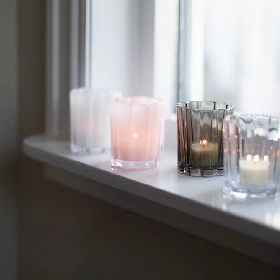 SEASONS Love Collection Lyslykt Blomst 8x7cm Hvit