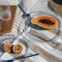 SEASONS Summer Collection Tallerken m/Riller 25cm Klar