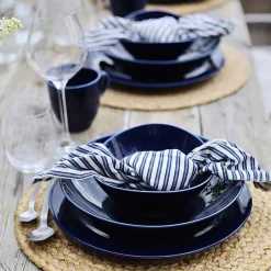 PORSGRUNDS PORSELÆNSFABRIK Sense Cobalt Tallerken 28cm 4pk