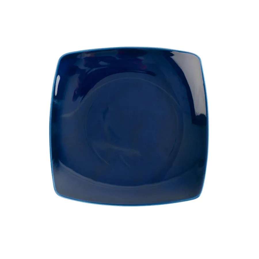 PORSGRUNDS PORSELÆNSFABRIK Sense Cobalt Tallerken Firkant 21cm 4pk