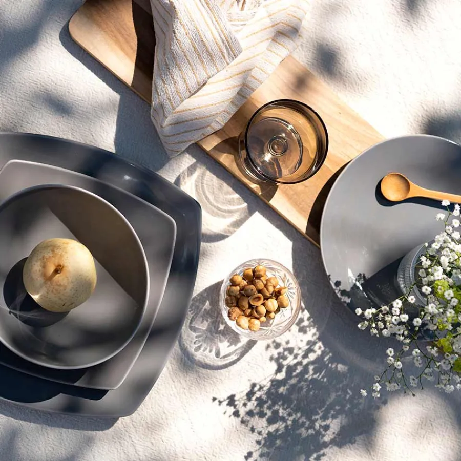 PORSGRUNDS PORSELÆNSFABRIK Sense Earth Tallerken 22cm 4pk