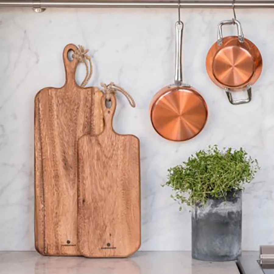 ZASSENHAUS Skjærebrett M. Håndtak Akacia 60 cm