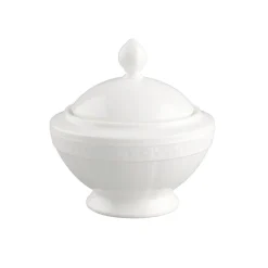 VILLEROY & BOCH White Pearl Sukkerskål 35cl med Lokk