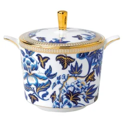 WEDGWOOD Hibiscus Sukkerskål med Lokk 20cl Blomster